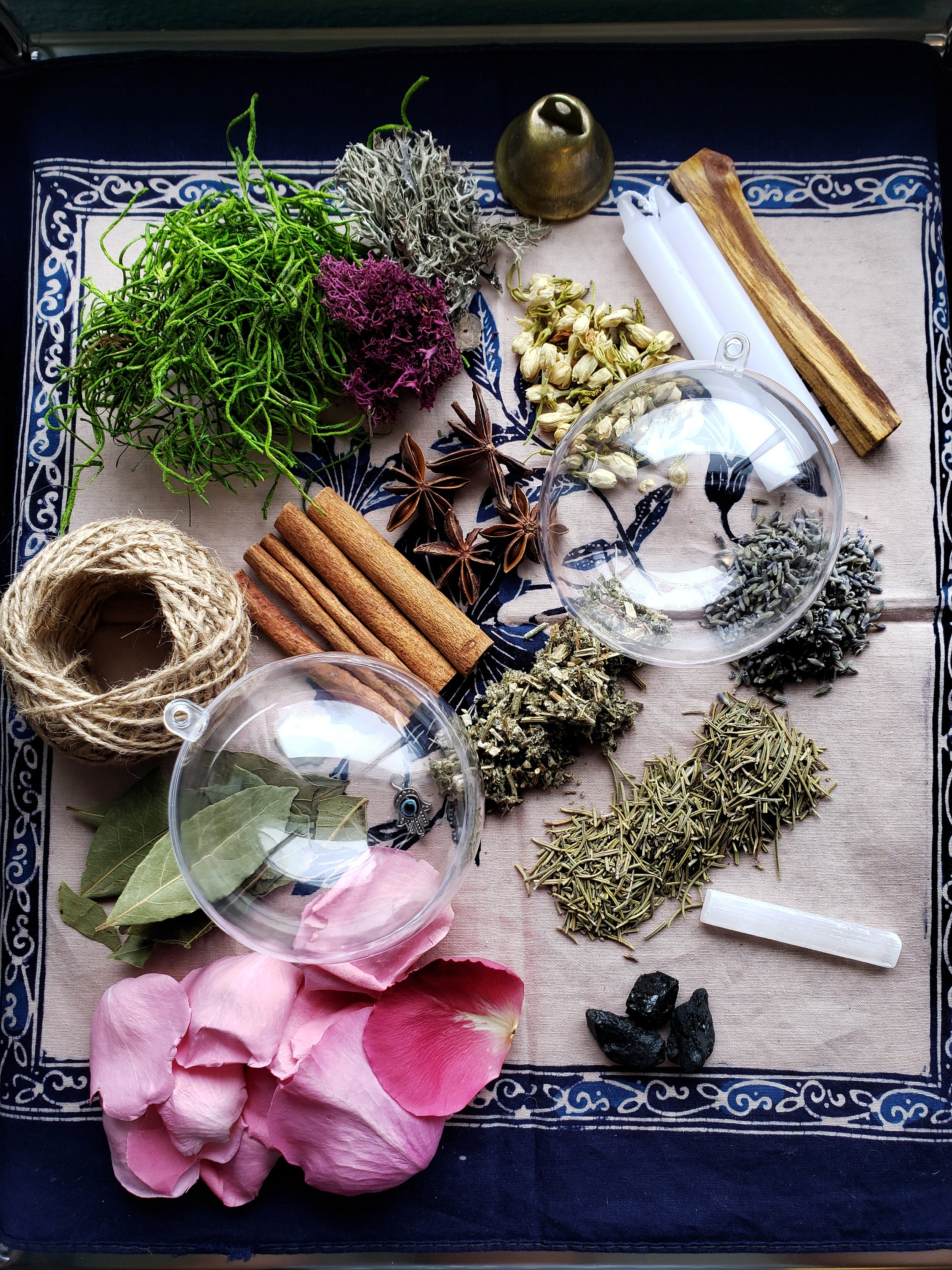 DIY Witches Ball Kit: Protection, Home Blessing, Ornament Spell
