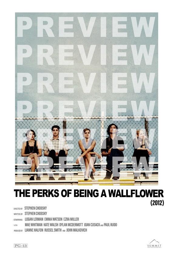 The Perks of Being a Wallflower Alternative Movie Poster Etsy