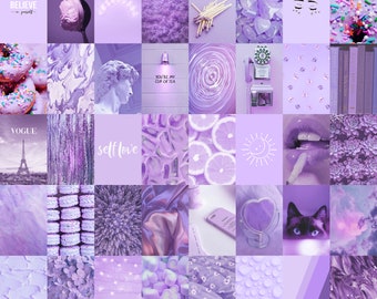 Purple Aesthetic Collage Wallpaper Download  MobCup