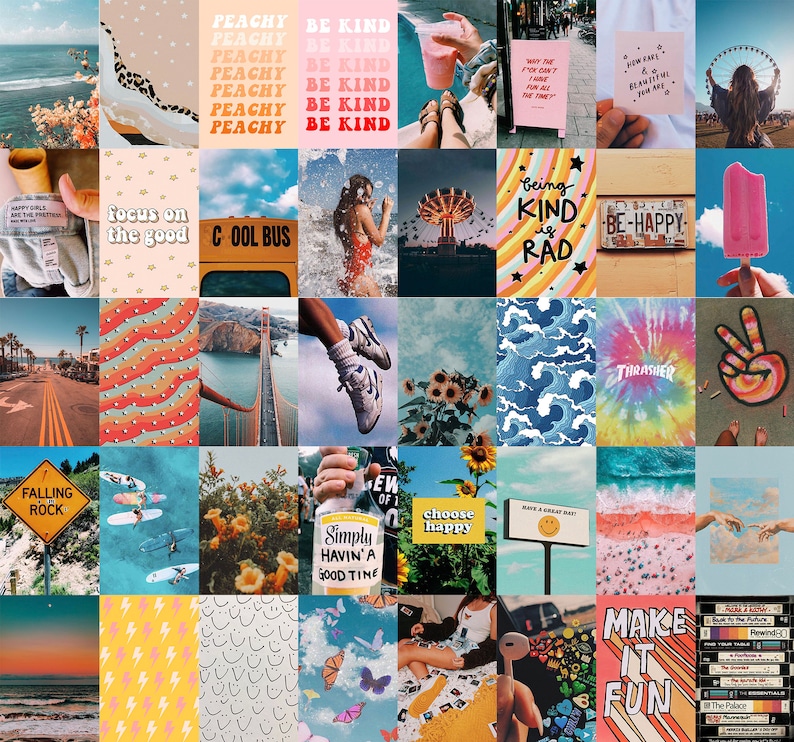 Aesthetic VSCO Wall Collage Kit Etsy UK