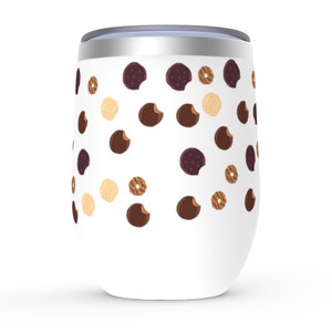 Girl Scout Cookie Season Wine Tumbler Girl Scout Leader Tumbler Girl Scout Leader Gift Cookie Mom Gift Girl Scouts image 3