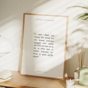 Divine Rivals Art Print | Book Quote | Rebecca Ross | Letters of Enchantment | Bookish Art | Bookish Print | Wall Decor | Digital Download