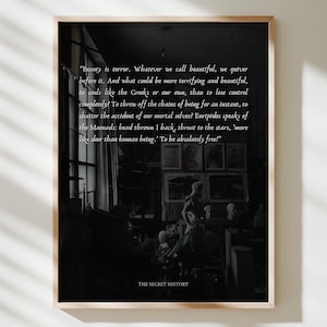 The Secret History Art Print | Dark Academia Prints | Bookish Art | Bookish Print | Instant Download | Digital Download