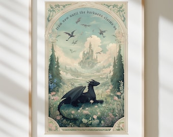 Desde ahora hasta que la oscuridad nos alcance / Los Trece / Lámina artística de TOG / Arte mural literario fantástico / Pósteres