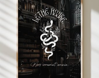 Lethe House Art Print | Ninth House Hell Bent | Dark Academia Prints | Bookish Art | Bookish Print | Digital Download