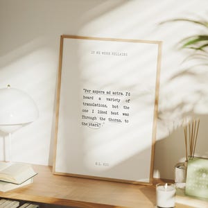If We Were Villains Art Print | Book Quote | M.L. Rio | Dark Academia | Bookish Art | Bookish Print | Quote Wall Decor | Digital Download image 2