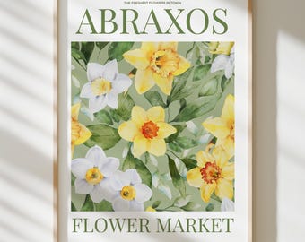 Abraxos Flower Market | TOG Art Print | TOG Merch | Bookish Art | Manon Blackbeak Fan Art | Poster Prints