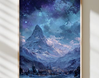 Velaris Art Print | The City of Starlight | ACOTAR | Feyre & Rhysand | Fantasy Bookish Wall Art Poster | Poster Prints