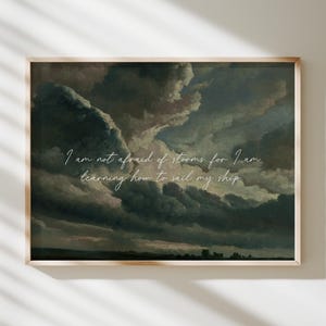 Little Women Quote Print | Louisa May Alcott | Classic Books | Wall Art Poster | Landscape Scenery | Book Quote Poster Print