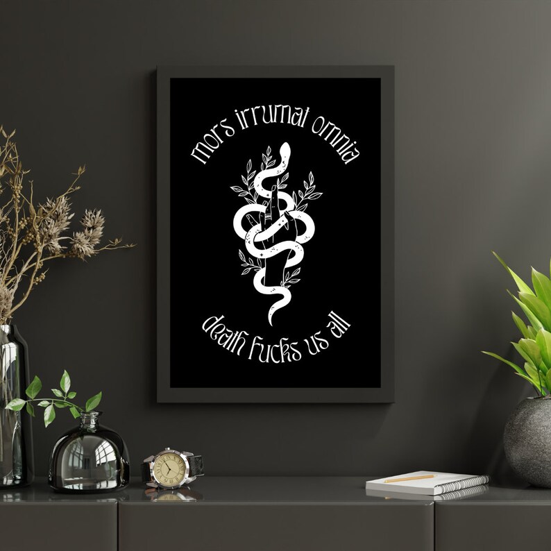 Ninth House Art Print Dark Academia Prints Bookish Art Bookish Print