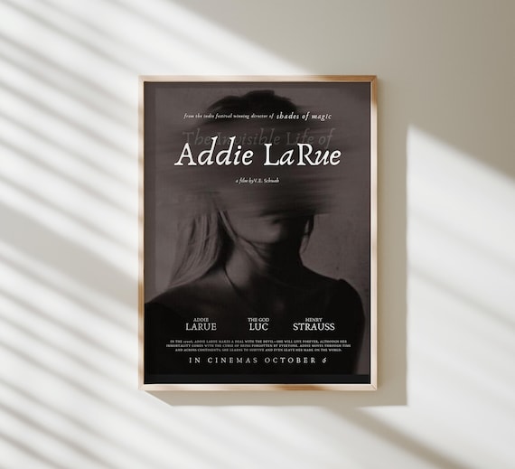 The Invisible Life of Addie LaRue Art Print | Books as Movie Poster Prints | Bookish Art | Bookish Print | Digital Download