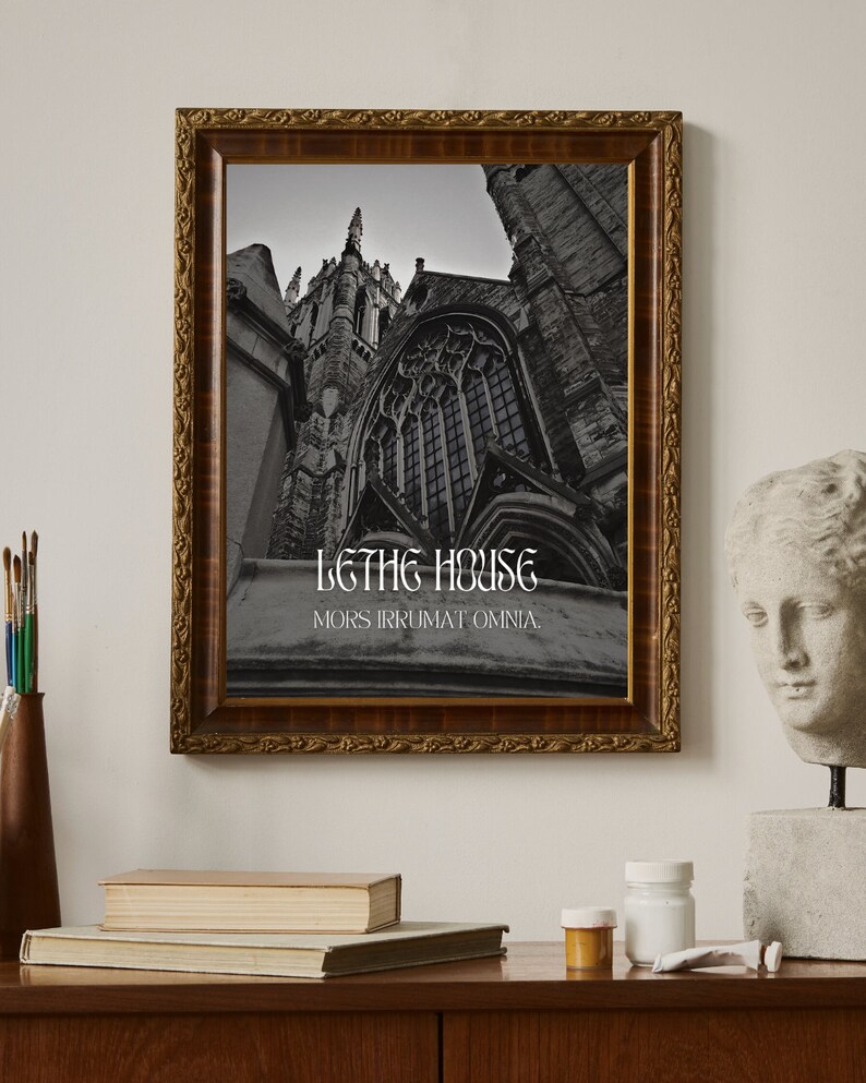 Ninth House Art Print Dark Academia Prints Bookish Art Bookish Print ...