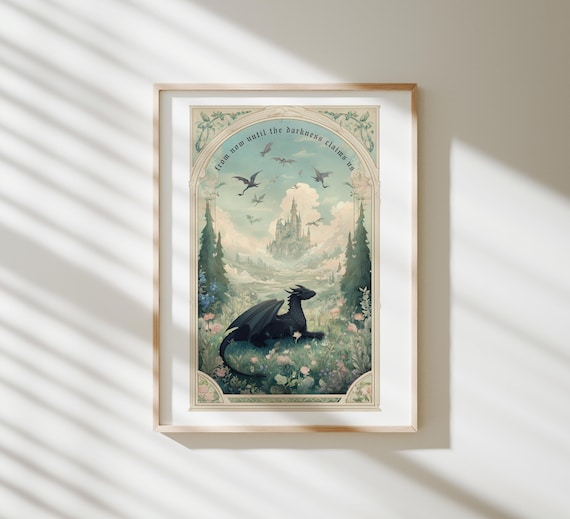 From Now Until The Darkness Claims Us | The Thirteen | TOG Art Print | Fantasy Bookish Wall Art | Poster Prints