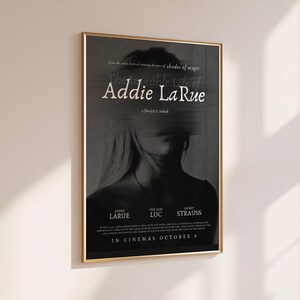 Das unsichtbare Leben der Addie LaRue Kunstdruck | Bücher als Film Poster Prints | Bücherwurm Kunst | Bücherwurm Druck | Digitaler Download Bild 3
