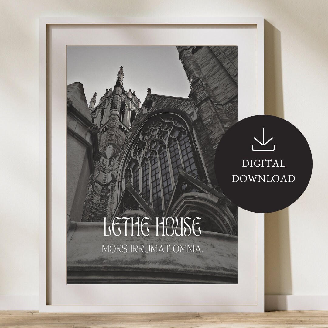 Ninth House Art Print Dark Academia Prints Bookish Art Bookish Print Instant Download Digital ...