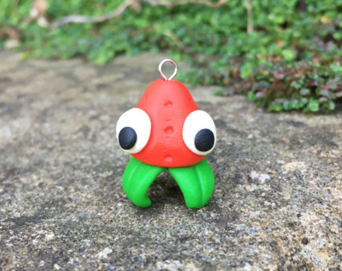 Strawberry Strabby/strawby Bugsnax Polymer Clay Charm Keyring/earrings