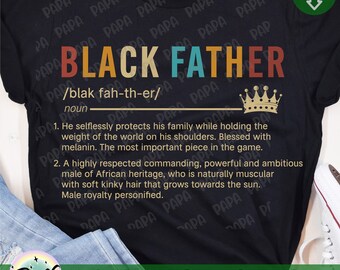 Black Father Definition Svg Etsy