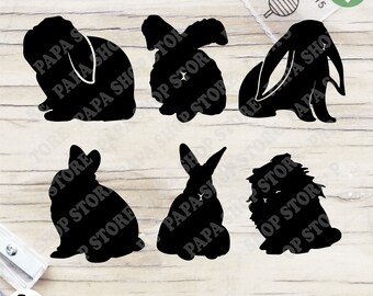 Download Rabbit Shape Svg Etsy