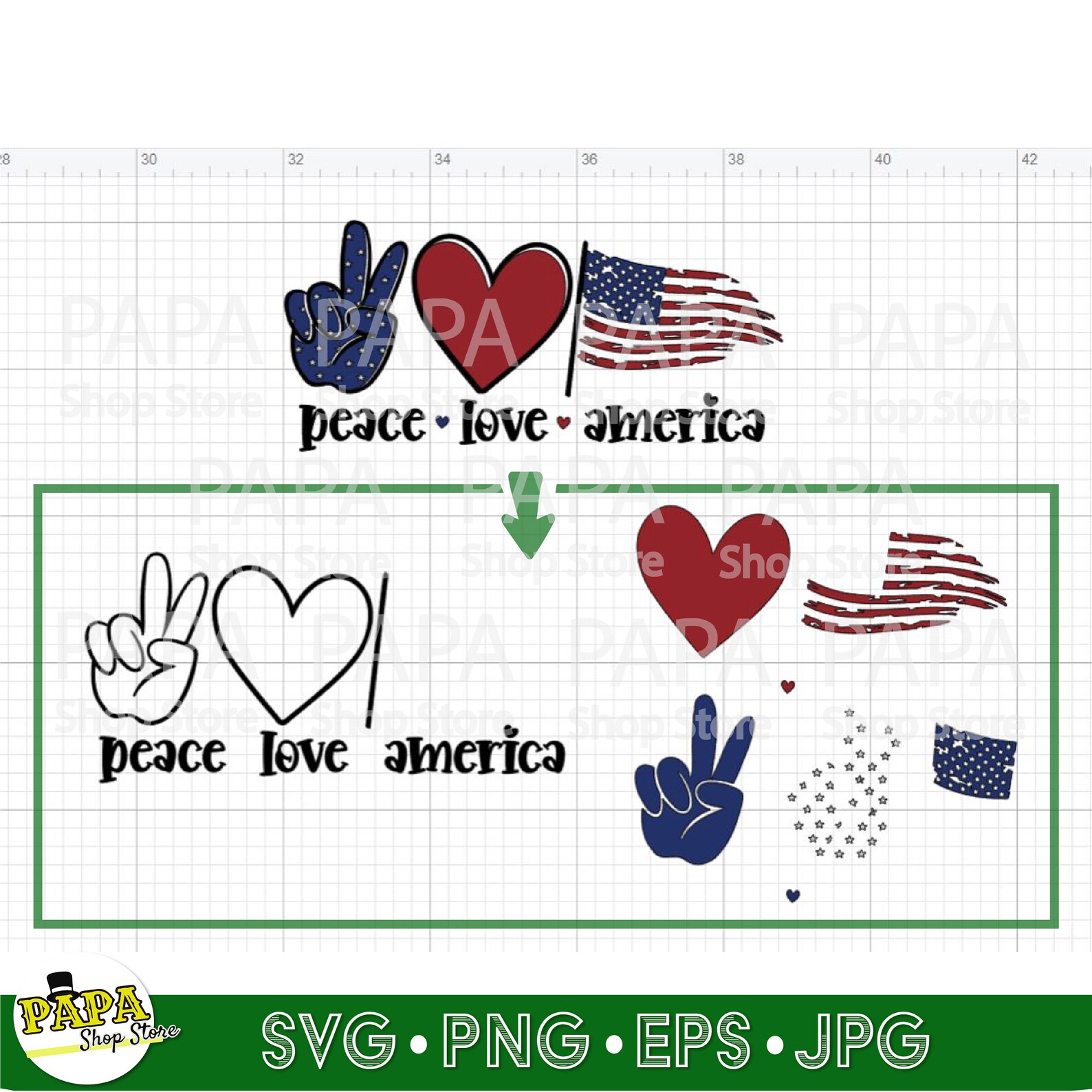 Download Peace Love America Svg 4th of july Peace Love merica | Etsy