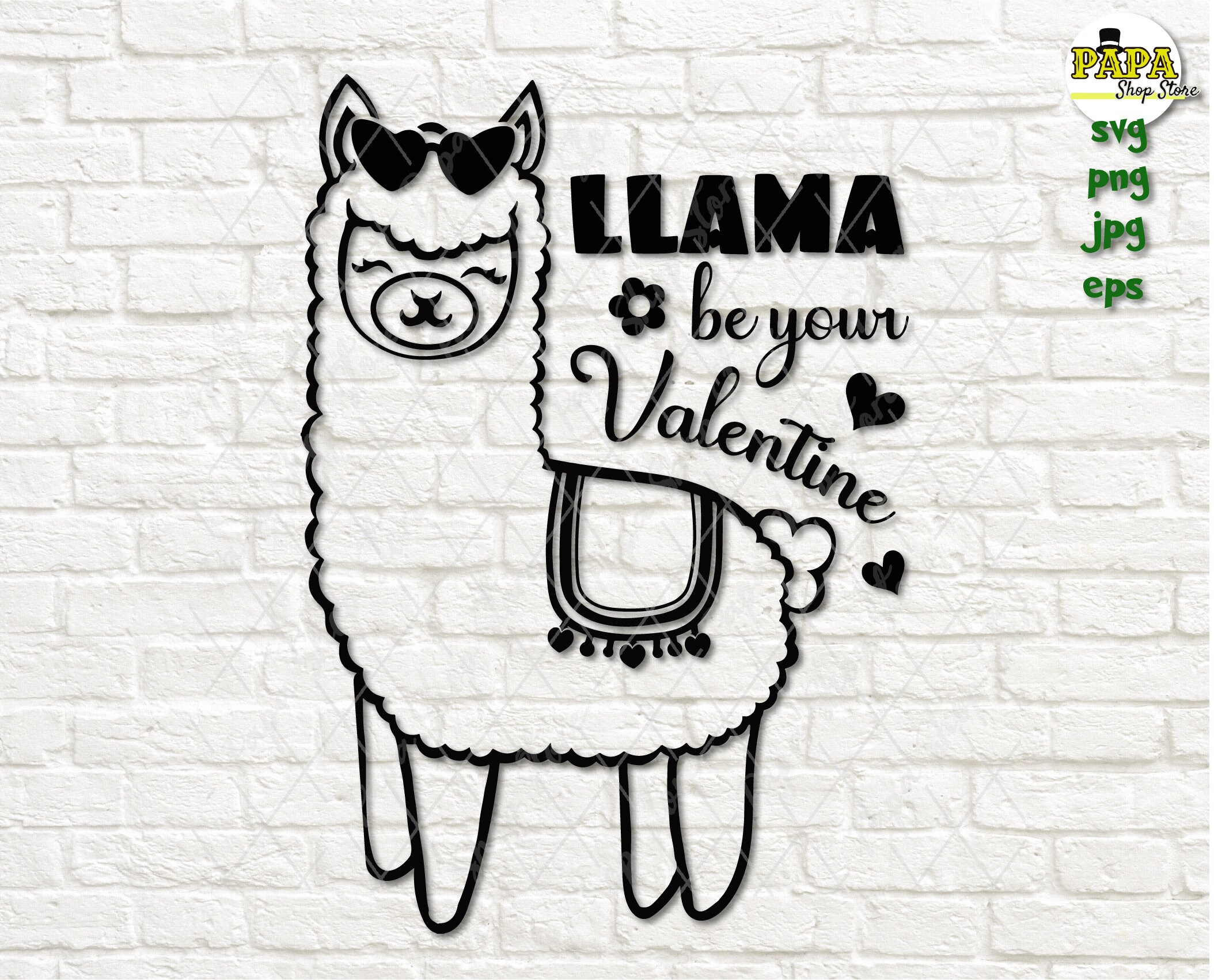 Download Llama Be Your Valentine Svg Llama Svg Llama Cut Files Etsy
