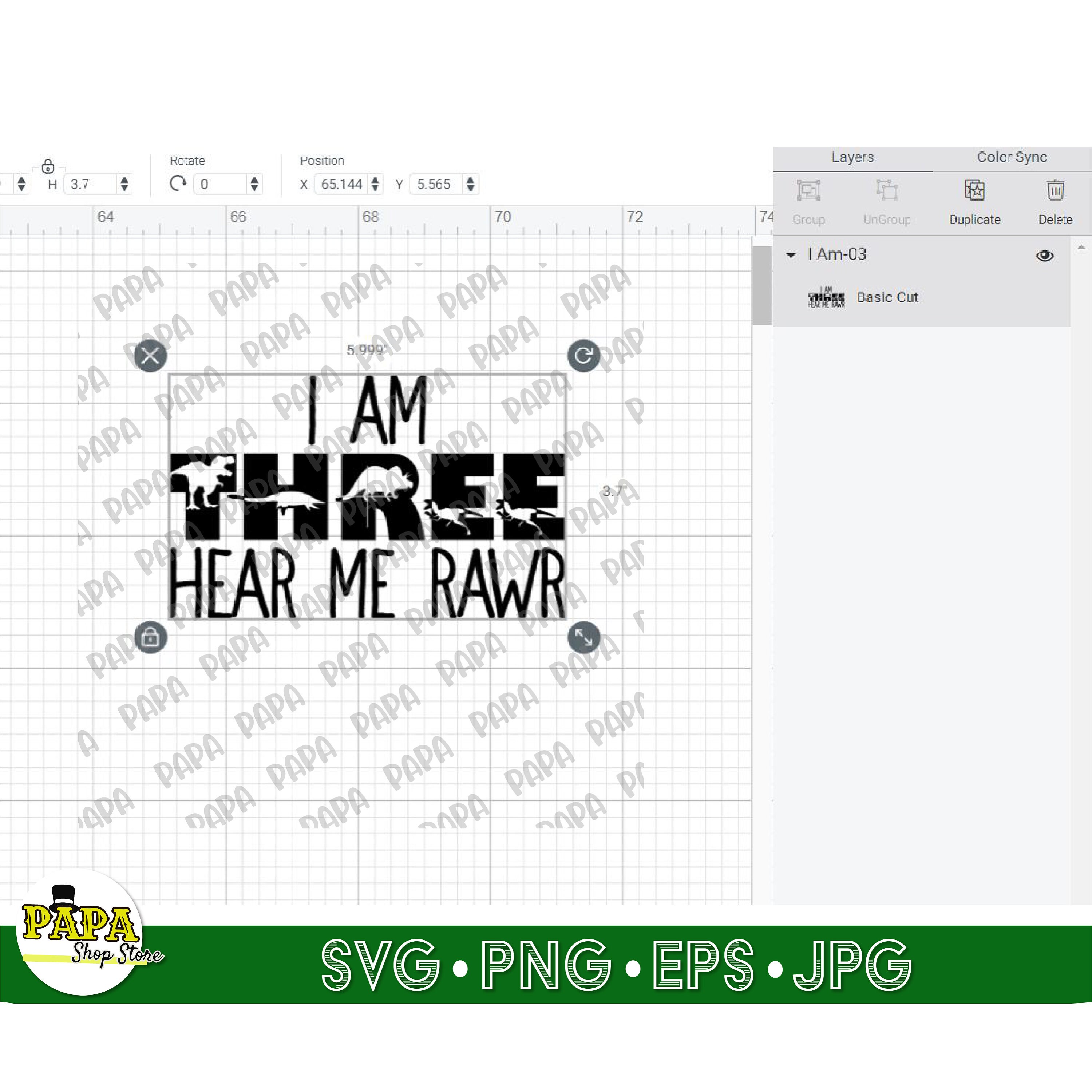I Am Three Hear Me Rawr Svg I Am THREE Shirt Svg 3rd - Etsy UK