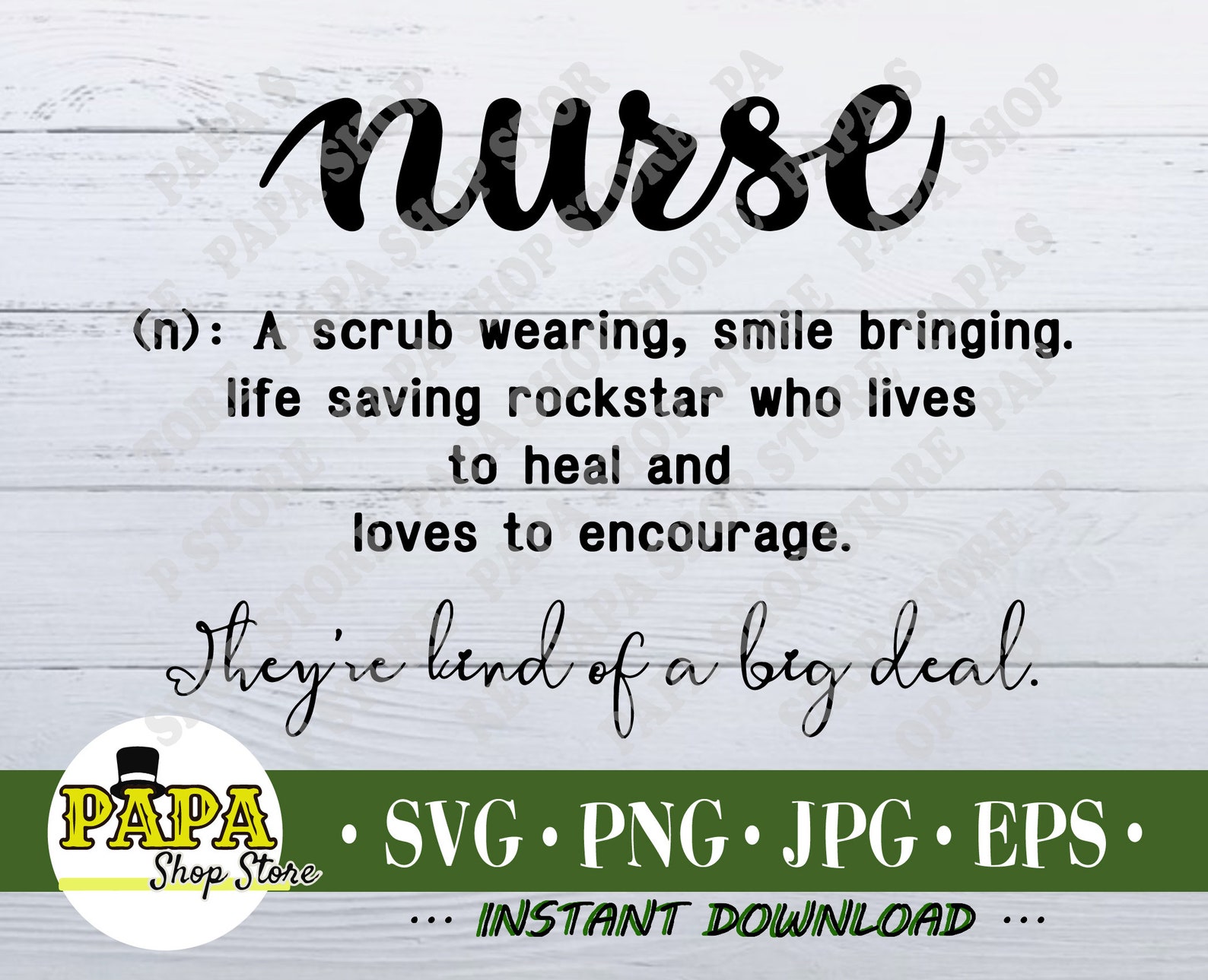 Nurse Definition Svg Nurse A Scrub Wearing Shirt CNA Nursing Etsy