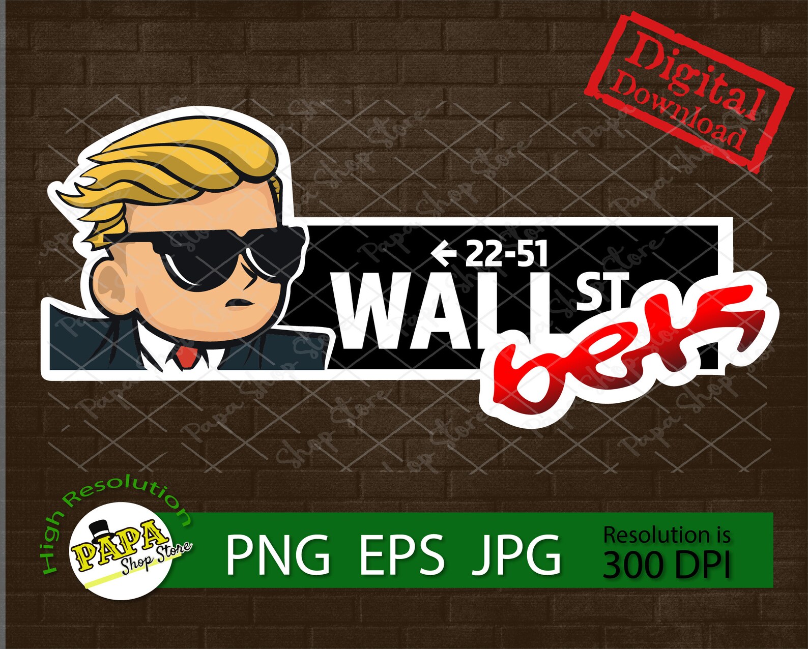 Wall Street Bets Png WallStreetBets Tendies Png File Stock Etsy