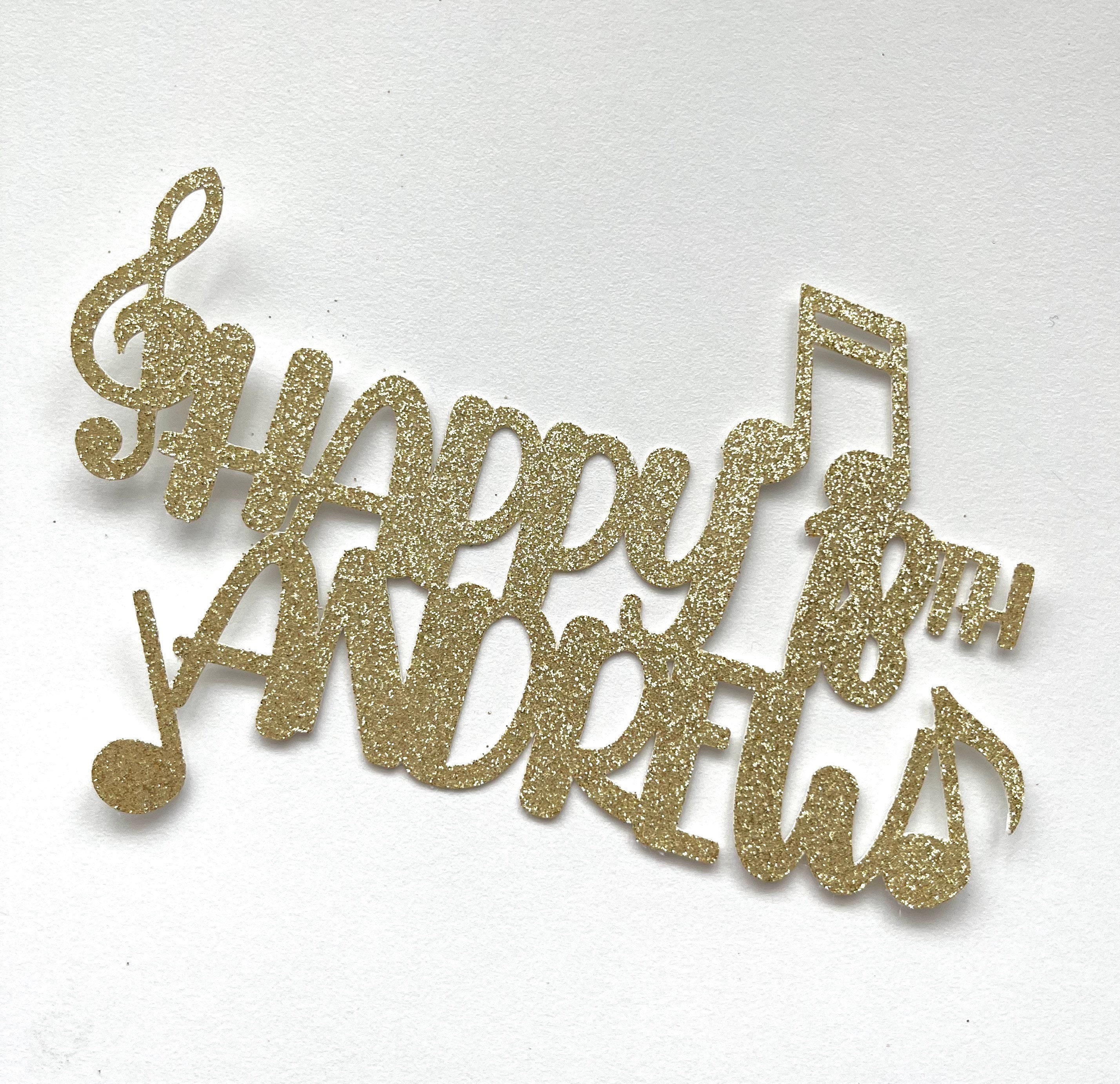 MUSIC CAKE TOPPER musical notes cake topper musician Etsy