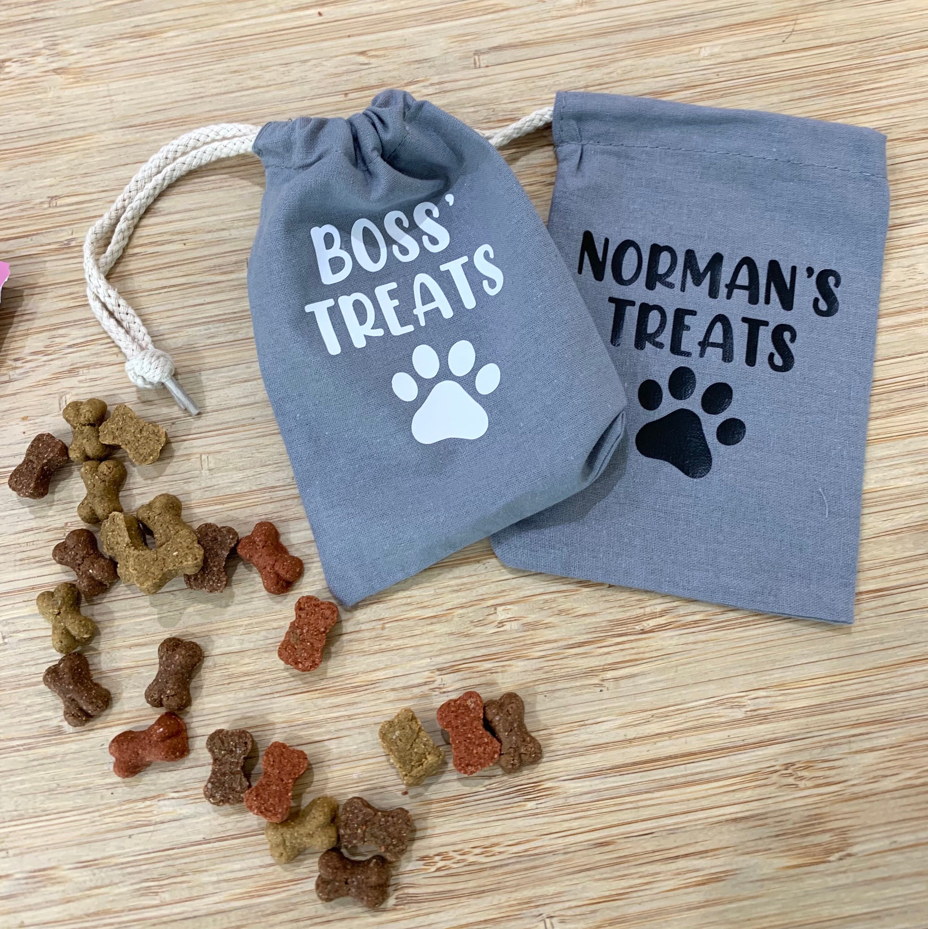 DOG TREAT BAGS personalised dog treat bags treat pouches Etsy