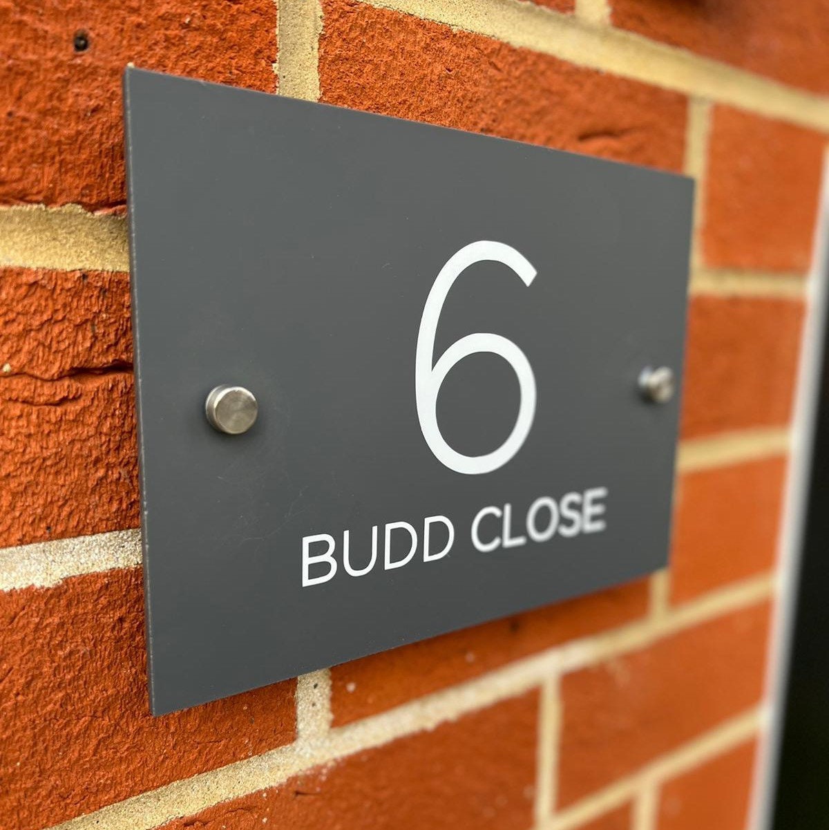 ACRYLIC HOUSE NUMBER Sign Coloured Acrylic House Sign Etsy UK