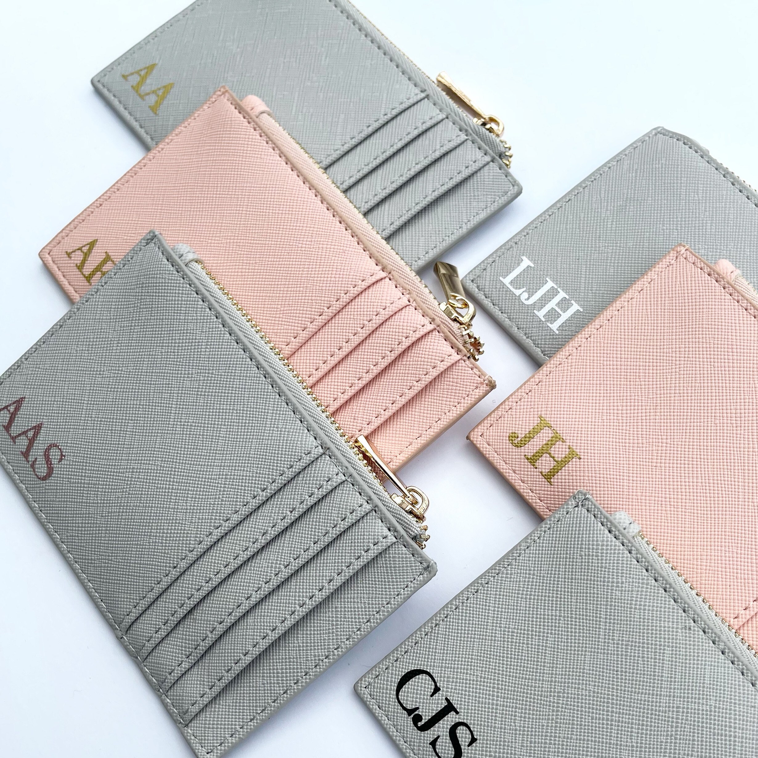 PERSONALISED CARD HOLDER Coin Purse Initial Card Holder Etsy UK