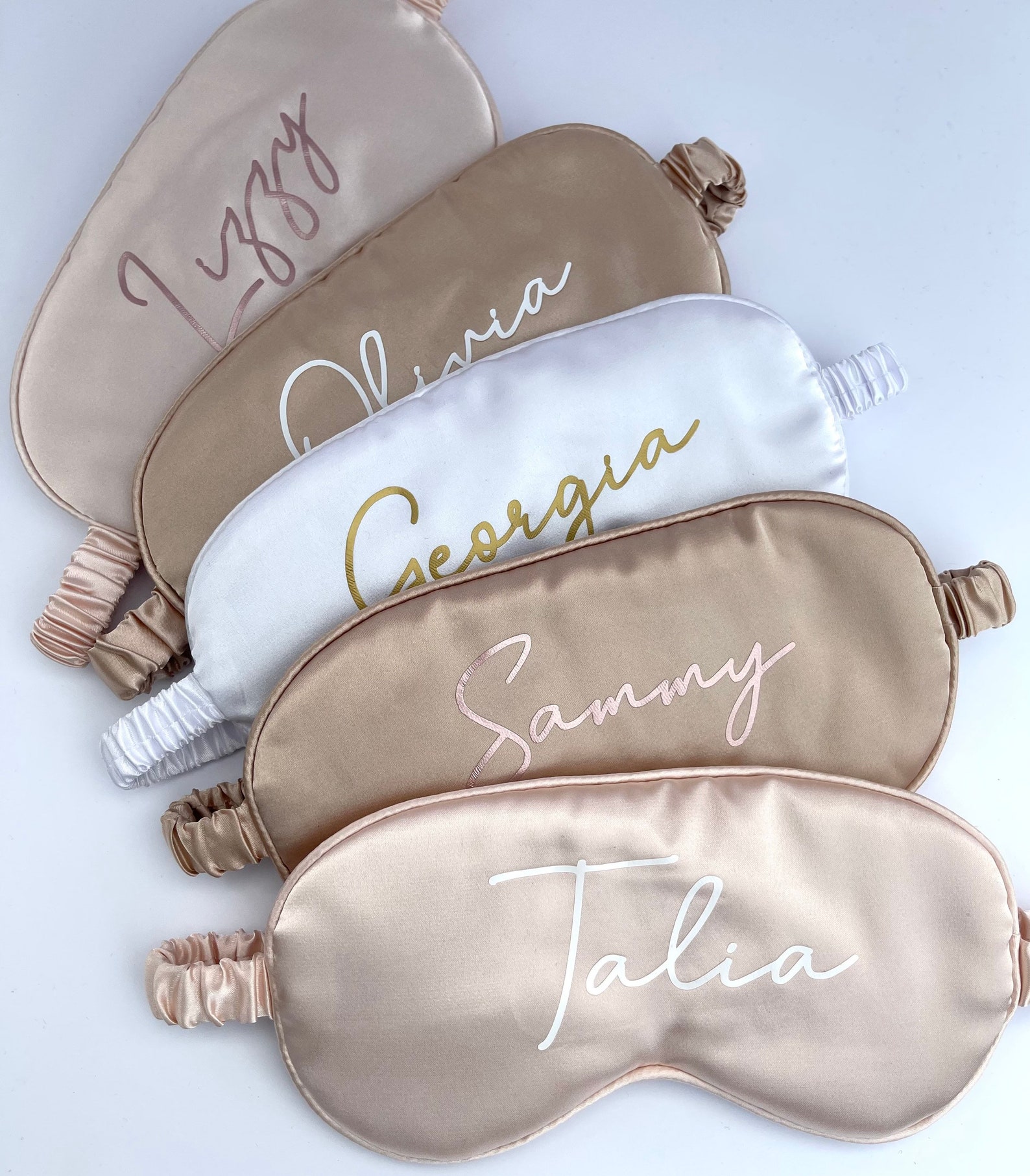 PERSONALISED EYE MASKS Satin Eye Mask for Sleeping Etsy UK