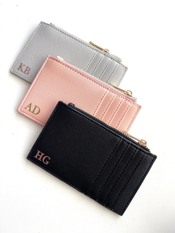  Coin Change Purse with Key Ring - Slim Card Case Holder Wallet  : Clothing, Shoes & Jewelry