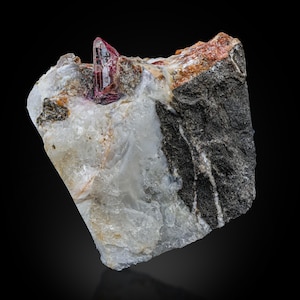 Pink Topaz on Matrix from Pakistan