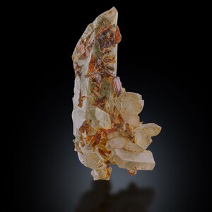 Interesting Brookite crystals perched on Chloride Quartz from Baluchistan, Pakistan ( 76 Grams)