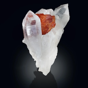Scheelite cristallisée avec terminaison en quartz (116 grammes)
