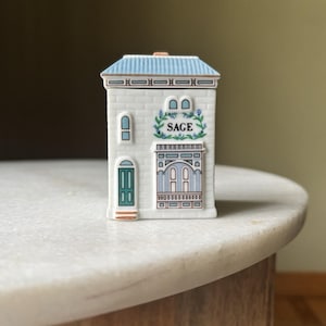 Vintage Sage 1989 Lenox Spice Village House