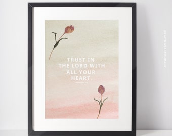 Christian Home Decor, Christian Art, Modern Scripture Decor, Bible Verse Prints, Christian Print, Scripture Wall Art, Bible Verse Wall Art