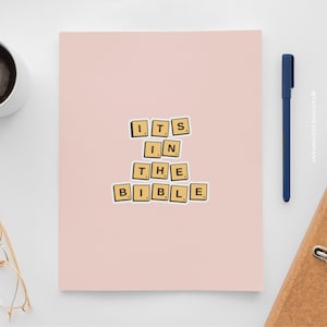 Christian Stickers, Bible Verse Stickers, Christian Planner Stickers, Faith Stickers, Bible Journaling Stickers - It&#39;s In The Bible Sticker