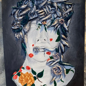 Baroque | Modeling Paste and Acrylic Paint on Canvas | Medieval Times Painting