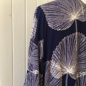 Kimono Midi Festival Housecoat Cape Coat Summer Boho Throw Beach Sauna Floral Tunic Palm Festival Homeware Bathrobe Sauna