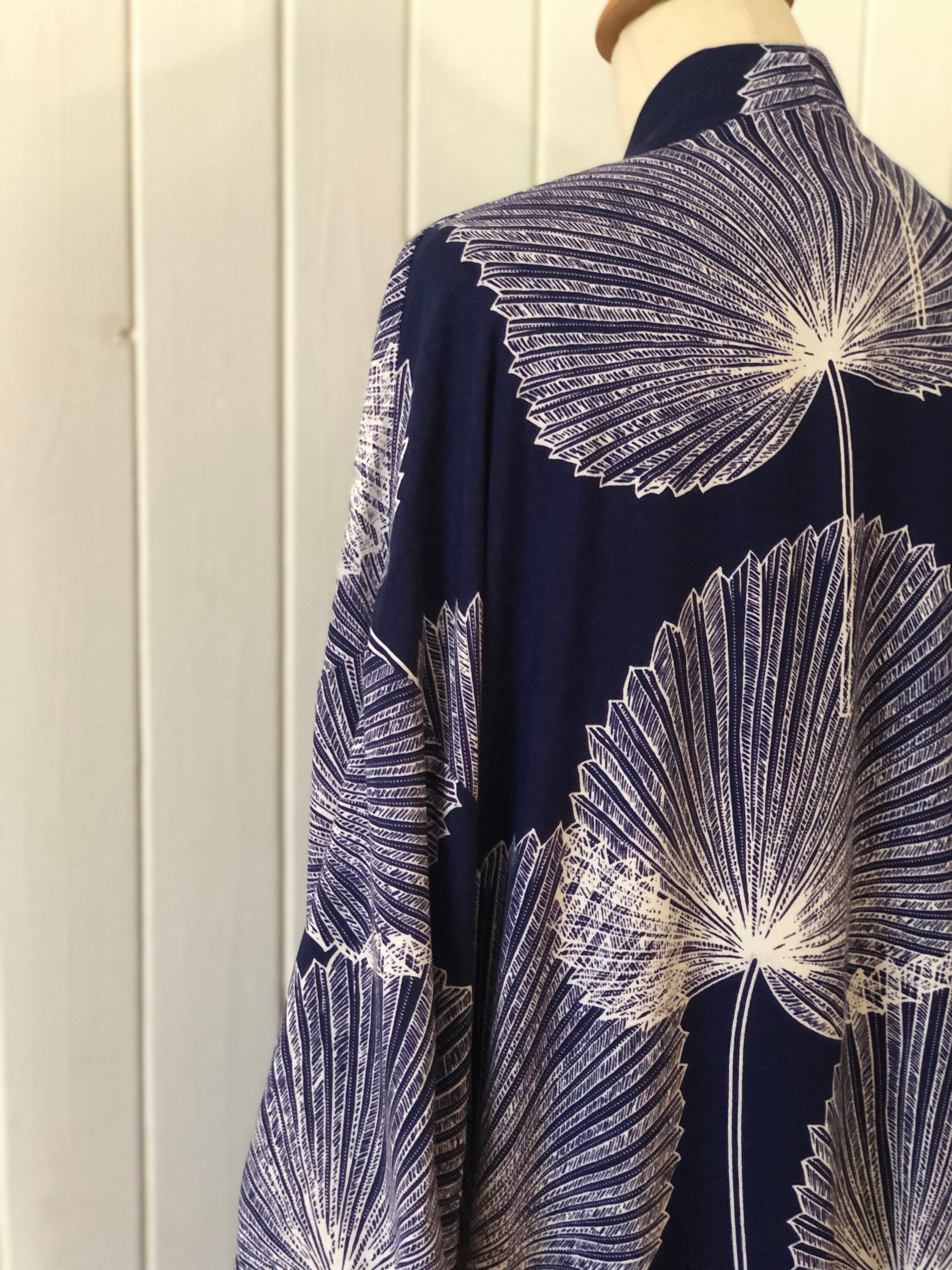 Kimono Midi Festival Housecoat Cape Coat Summer Boho Throw Beach Sauna Floral Tunic Palm Festival Homeware Bathrobe Sauna