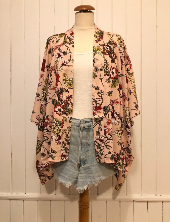 Short Kimono flower Dream Cardigan 