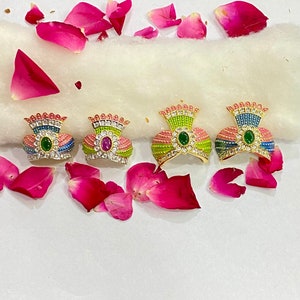 Radiant Crowns: Laddu Gopal Mukut and Shri Krishna Pagdi Collection
