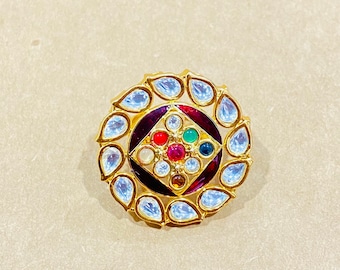 Kundan Ring , Women Ring, Indian Ring jewelry, Gold Ring, Wedding ring, Polki Ring