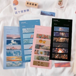 90pcs Kawaii Japanese Memo Pads Sticky Notes Junk Journal Scrapbooking Stickers 90pcs Kawaii Japanese Memo Pads Sticky Notes Junk Journal Scrapbooking Stickers