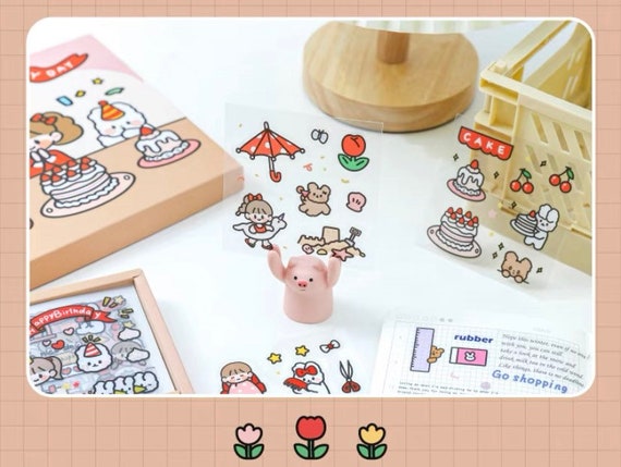 40pcs Small Cute Stickers, Kawaii Stickers, Happy Mail Stickers, Cute  Sticker Pack, Die Cut Stickers, Paper and Craft, Journal Stickers, 