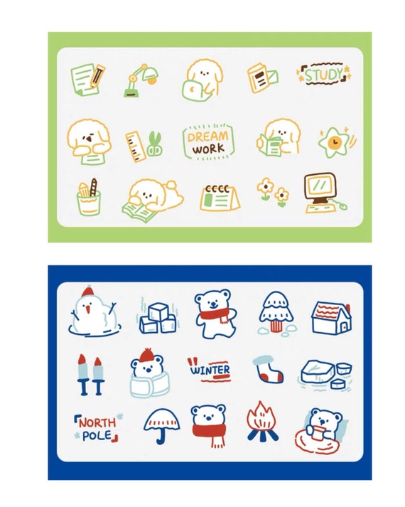 Pastel Dreams Kawaii Sticker Sheet Cute Journal Stickers Kawaii
