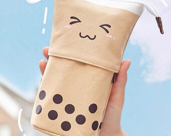 Details about / Kawaii Roll Schools Pencil Cases Cute Printing Box Stationery Canvas Penal Large