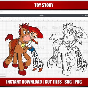 Bullseye svg, Spielzeug Geschichte Clipart, Spielzeug Geschichte geschnitten Dateien Silhouette, sofortiger Download, für Cricut svg Dateien digital druckbare Pferd svg Geburtstag